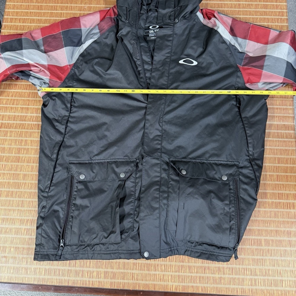 Oakley Bonk Ski Snowboard Jacket Men's 2XL (Loose Fit) Red Plaid - Picture 4 of 8